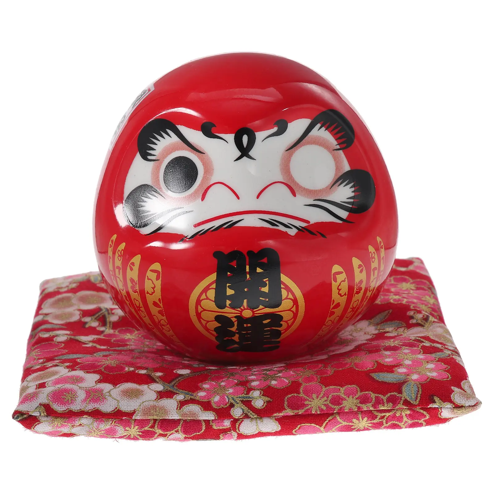 Japanese Style Ceramic Ornament Decor for Home Office Bookshelf Tabletop Countertop Bedside Desk Decorative Lucky