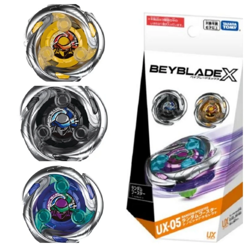 

Original Takara Tomy Beyblade X UX-05 UX-01 UX-02 UX-03Random Booster Shinobi Shadow Select