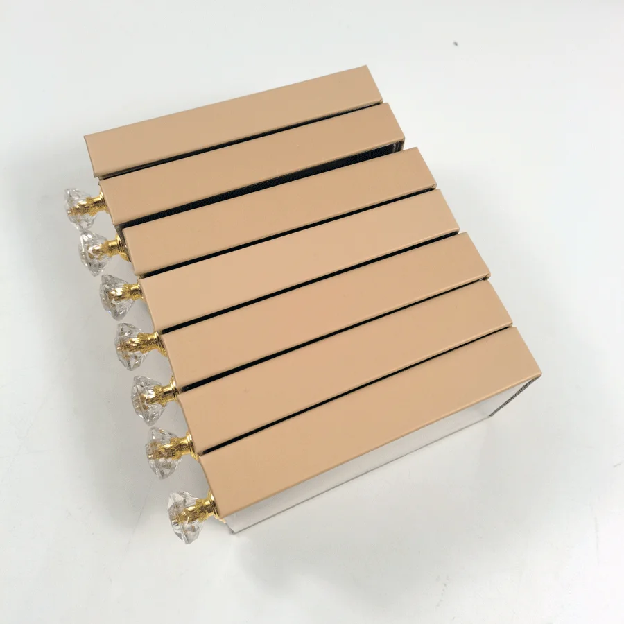 Slide Eyelash Box Cases 10Pcs/Lot Custom Logo Lash Drawer Box Wholesale Lash Packaging Box with Private Label