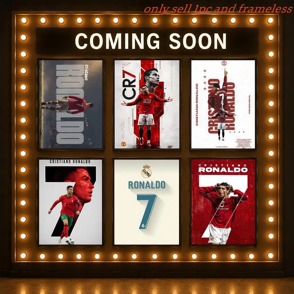 C-CristianoS Football Stars CR7 RonaldoS Poster Poster Painting Wall Art Pictures Living Room Home Decor