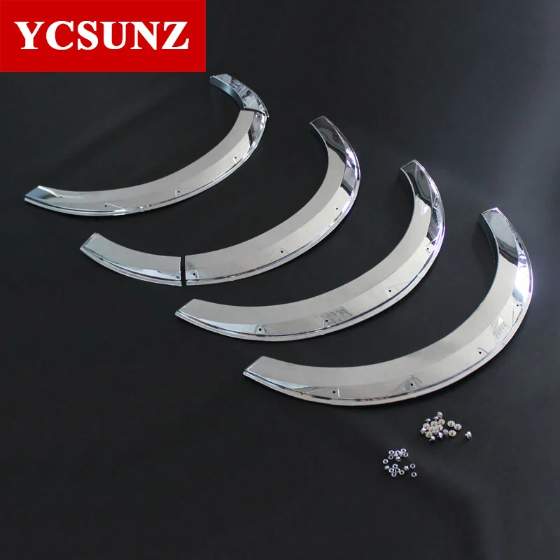 2005-2019 Chrome Wheel Arch Mudguards Fender Flares For Toyota Hiace Commuter Van 2005 2006 2007 2008 2009 car accessories