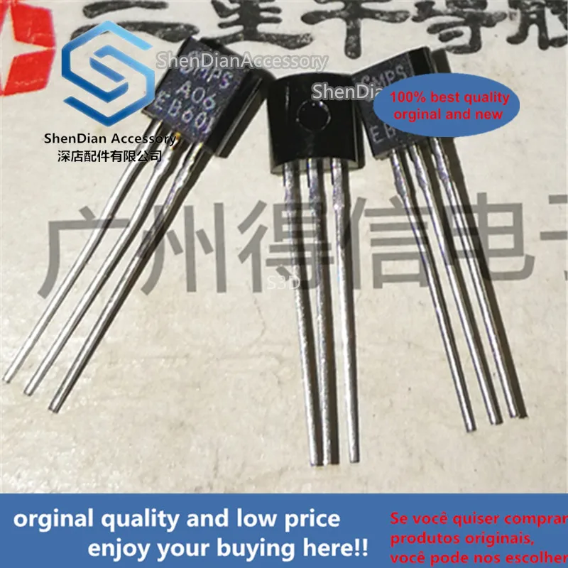 30pcs 100% orginal new MPSA06 A06 TO-92 Amplifier Transistors real photo