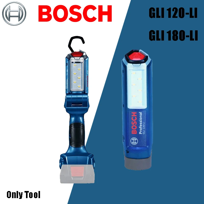 BOSCH GLI 120-LI GLI 180-LI Bezprzewodowy reflektor roboczy LED 12 V i 18 V Elektronarzędzia litowe