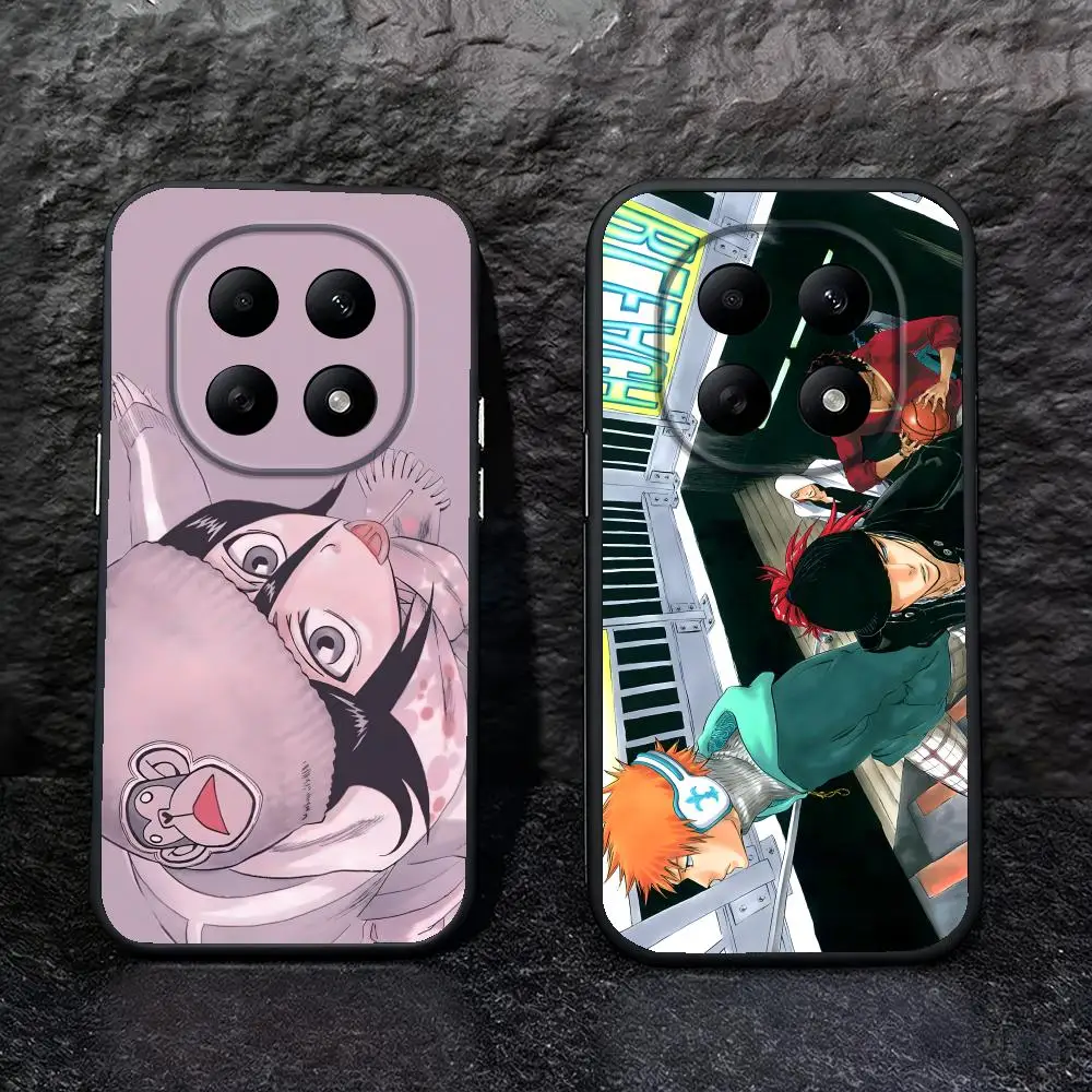 Coque de téléphone souple noire pour Redmi Note15 11 12 13 14Pro Plus S 5G 14C A3, motif Animation Bleach Thousand-Year Blood War