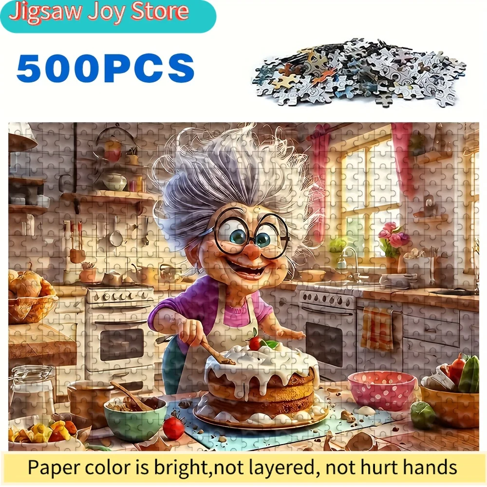 500/A - Puzzle, Alta Qualità, Spessi e Resistenti, Senza Giunture, Esercitano Pazienza, Concentrazione e Sono Divertenti per Alleviare lo Stress