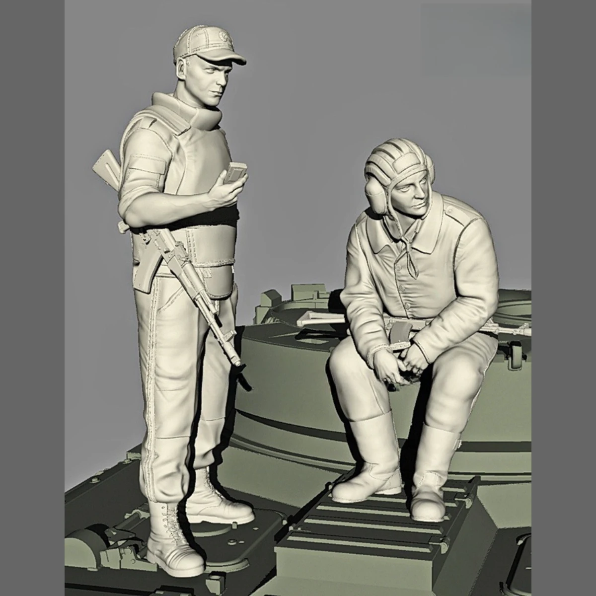 1/35 Resin Figure unpainted model Kit, Russian Armored personnel Carrier crew Group, unassembled and unpainted GK,1227R