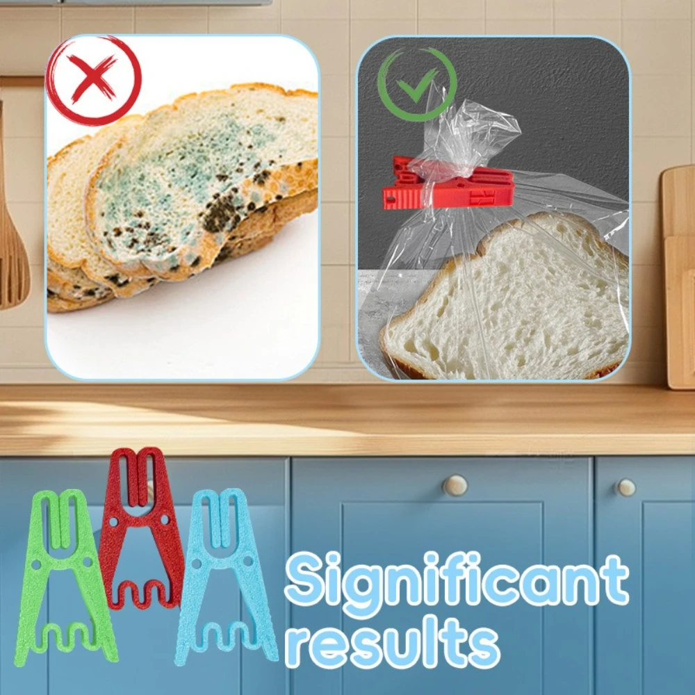 

1/3/10pcs Colorful Sealing Clips Kitchen Storage Food Snack Medicines Seal Bag Clips Fresh-Keeping Bag Clamp Clips for Home Use