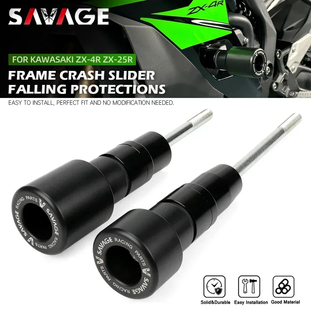 ZX-4R Frame Slider Crash Protector For KAWASAKI ZX4R ZX-4RR ZX25R NINJA Motorcycle Accessories Engine Crash Pad Fairing Guards