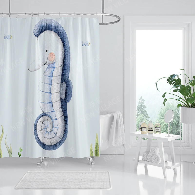 Waterproof fabric shower curtain Bathroom curtain accessories 180x200 Bath curtain for shower 240*200 nordic boho decor 240x200