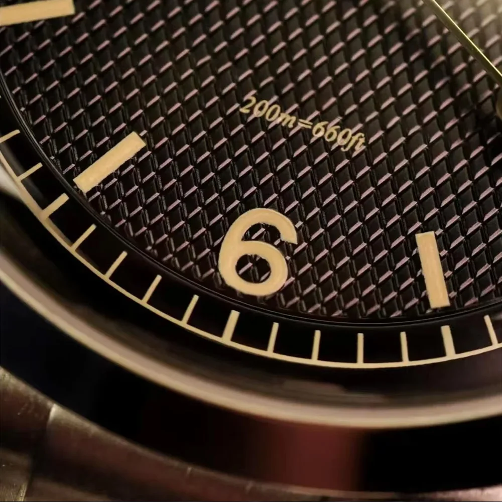 Hruodland 2025 nuovo 36MM orologio meccanico automatico da uomo NH38 zaffiro luminoso in acciaio inossidabile impermeabile 20Barreloj hombre