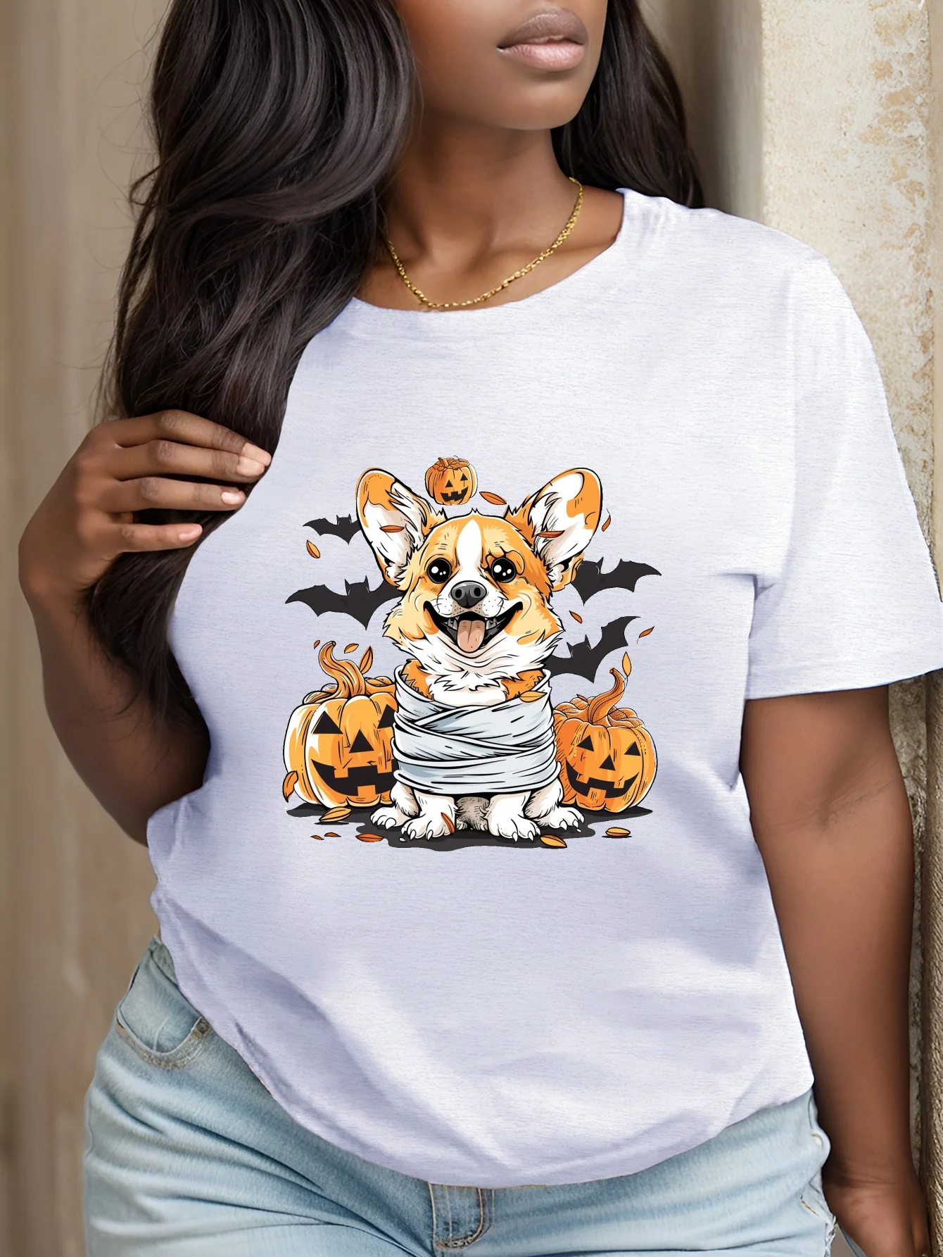 

Женская футболка больших размеров, одежда с короткими рукавами и графикой, свободный и повседневный, мягкий и удобный, дышащий, для занятий спортом на открытом воздухе