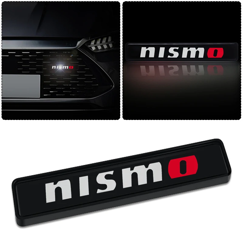 

Автомобильный декоративный светильник, светодиодный передний капот, решетка, эмблема, значок, декор для Nismo Nissan 370Z Coupe Roadster Z34 2009-2020 GTR Juke