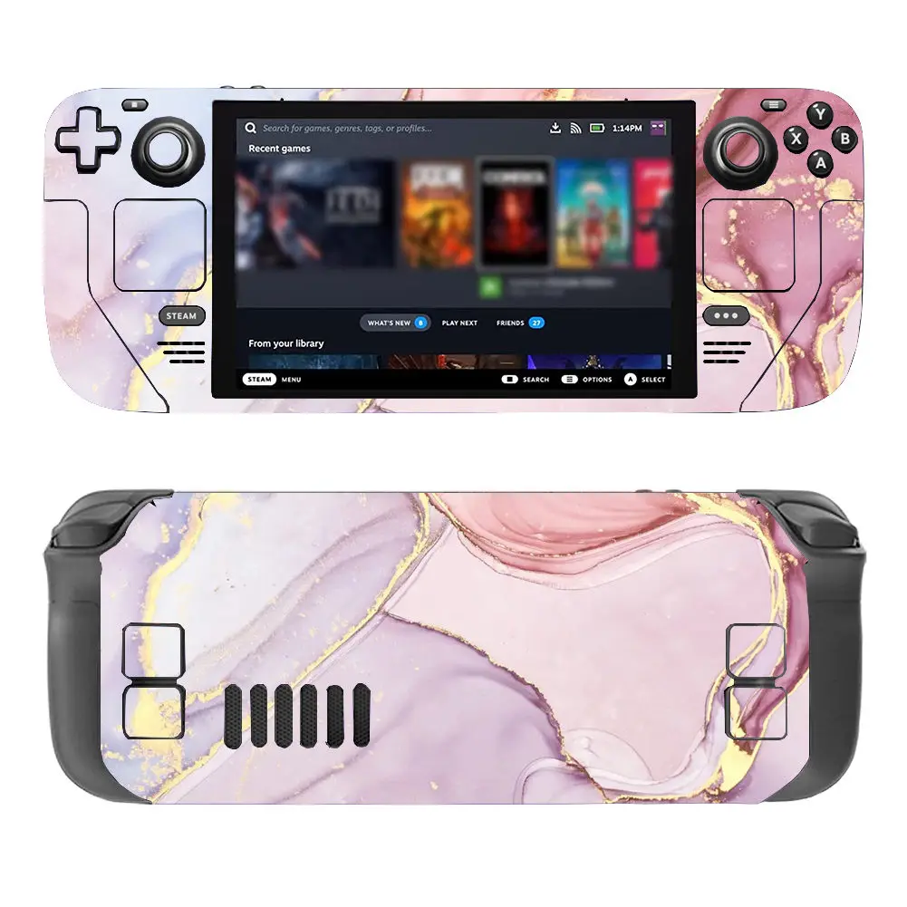 Vinilo de piel de estilo encantador para consola Steam Deck, juego completo de pegatinas protectoras, cubierta de envoltura para consola de válvula, pegatinas Premium