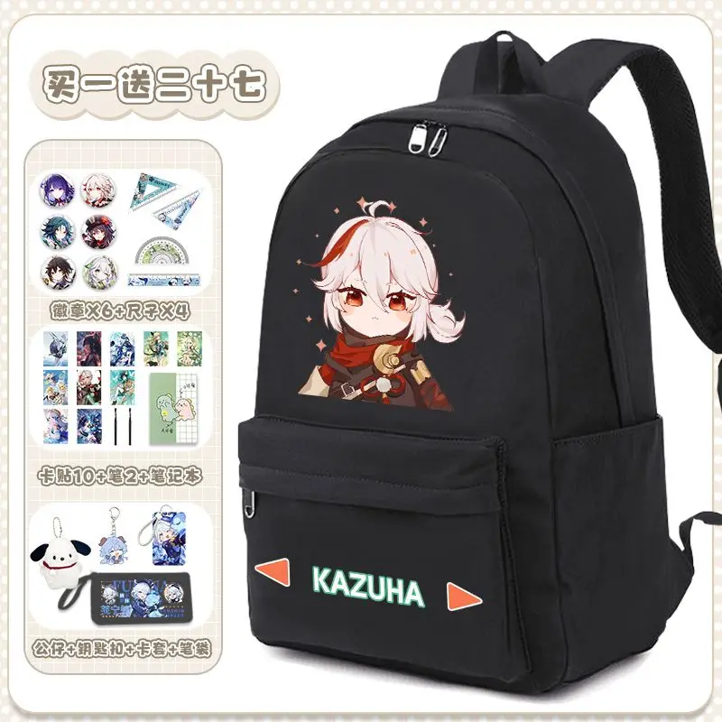 Anime One Piece Printed Backpack With Shoulder Bag Pengcil Case For Teenager Girl Boy Back To School Bookbag Schoolbag Gifts