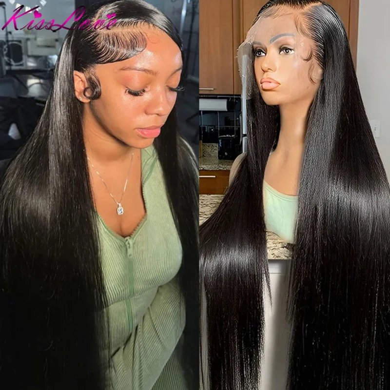 13x6/13x4 HD Full Lace Front Human Hair Wigs 34 Inch 360 Frontal Wig Glueless Wigs Straight 5x5 Lace Closure Wigs with Baby Hair