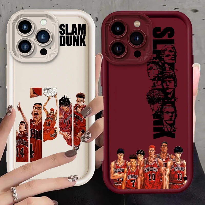 Slam Dunk Art Anime Comic Cool Eye Ladder For Apple iPhone 15 14 13 12 11 XS XR X Pro Max Plus Cover Phone Case