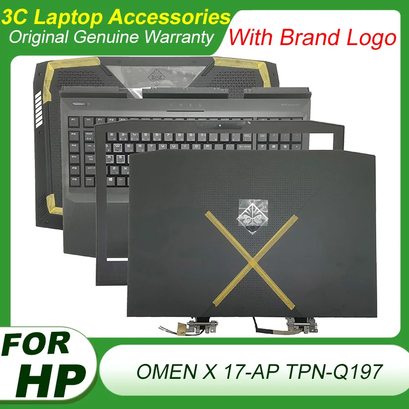 

Original New Keyboard Case For HP OMEN X 17-AP TPN-Q197 Laptop LCD Back Cover Screen Front Bezel Palmrest Bottom Cover Case