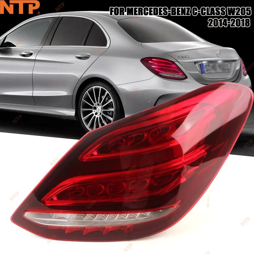 

For Mercedes-Benz W205 C-Class 2014-2018 LED Tail Lamp Assembly OE-Quality Design Direct Fit IP68 Waterproof Car Light Accessori