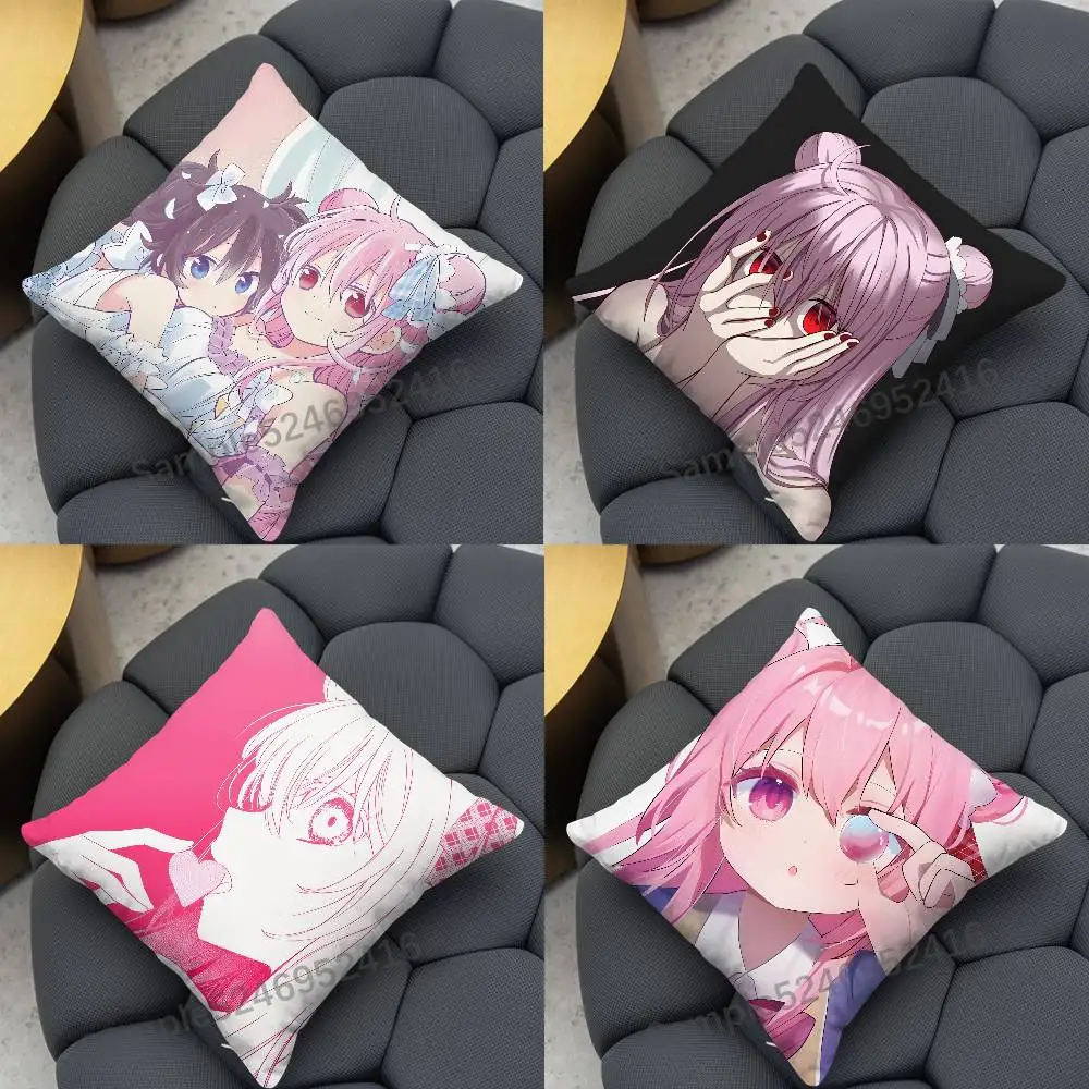 H-Happy Sugar Life Square Cushion Pillow Case Sofa  Bedroom/Living Room Backrest Multiple Sizes Washable Covers