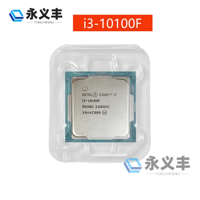 Intel Core I3-10100F i3 10100F i310100F 3.6GHz 4-core 8-thread CPU  Processor L2=1M L3=6m 65W LGA 1200 new original genuine - AliExpress