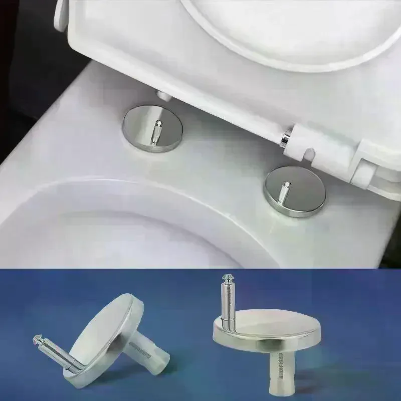 Seats Toilet Hinges Accessories Fixing Bolts Plumbing & Fixtures Stainless Steel Toilet Lid Hinge For Back-to-wall 1Pair Toilet