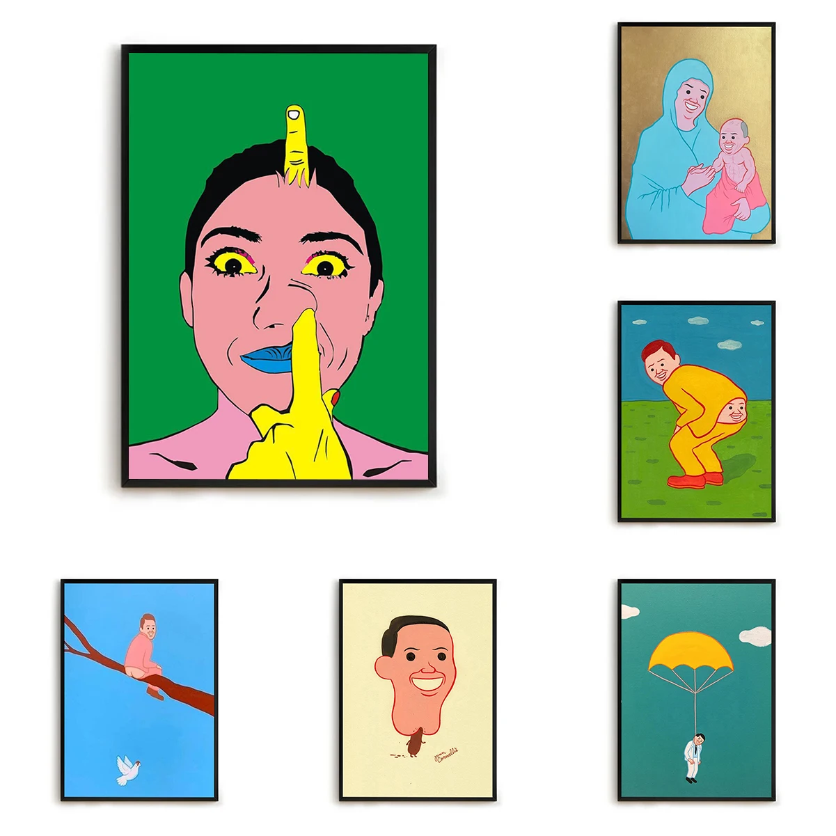 

Joan Cornella Art Prints Posters Modern Wall Pictures for Living Room Decor Man Bedroom Decoration Interior Posters Vintage Home