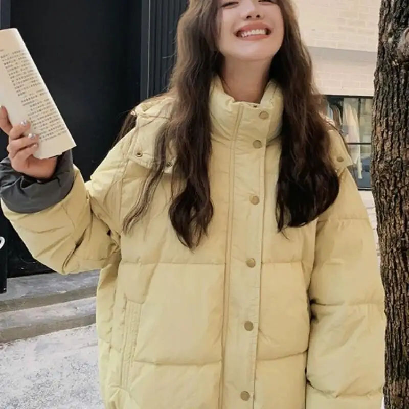 

Winter New Korean Version Thick Cotton Coat Cotton Jacket 2025 Fashionable Small Loose Short Casual Bread Jacket Women's Padded