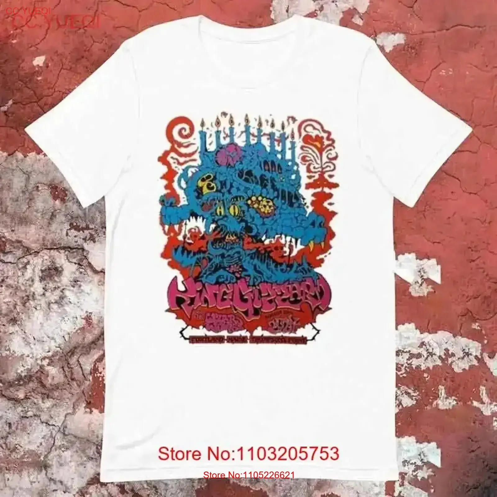King Gizzard The Lizard Wizard Portland Me Tour August 20 2024 T Shirt vintage Washed designer clothes Stretched graphic Casual