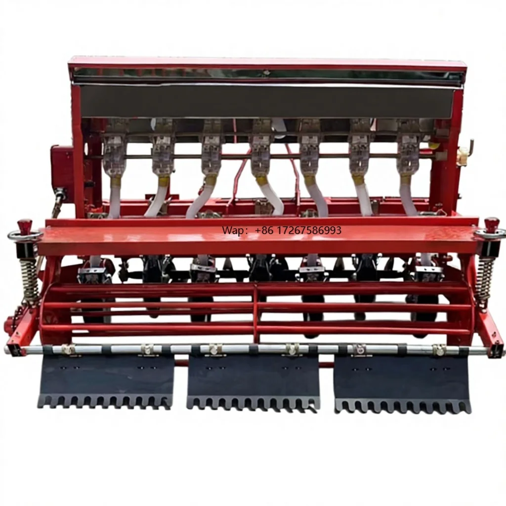 

Legged Design Wheel Dry Rice No-Till Fertilization Seeder 6-18 Rows High Wheat Barley Forage Grass Herbs Strip-Seeding Engine