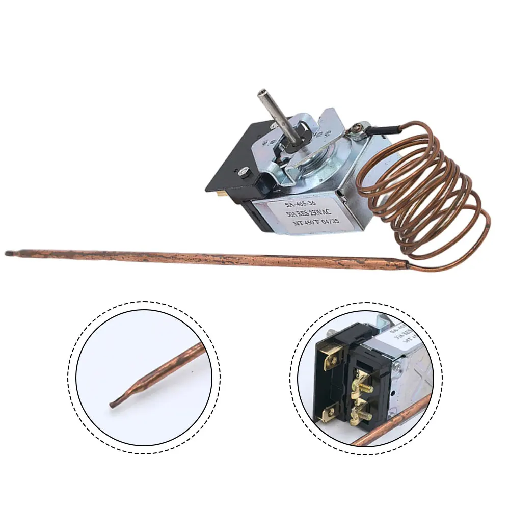 SA46536 Thermostat Control Switch for Electric Frying Pans Compatible with Multiple Models Temperature 100 to 450