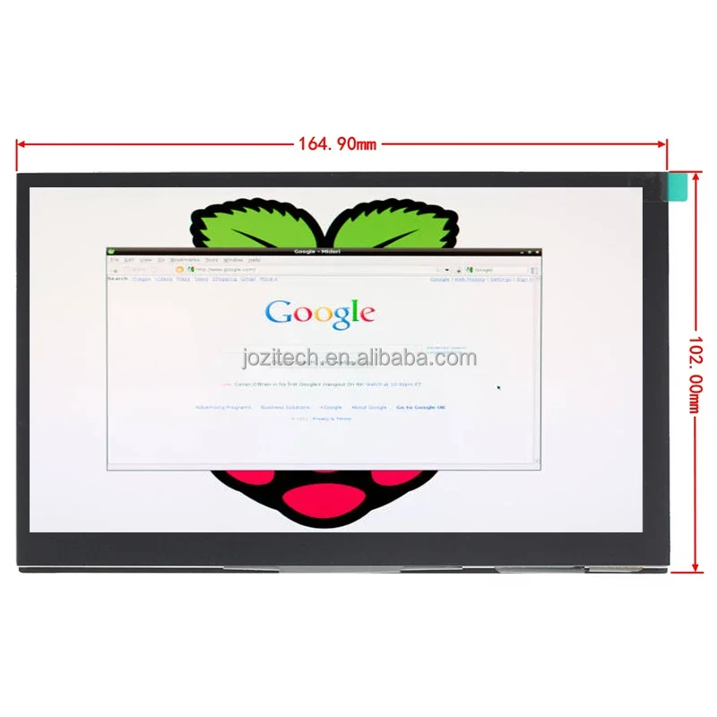 Supporto Raspberry Pi 3 Raspberry Pi 4 Display multi-touch da 7 pollici IPS 1024x600 Touch screen capacitivo da 7 pollici LCD (H) con 2 supporti