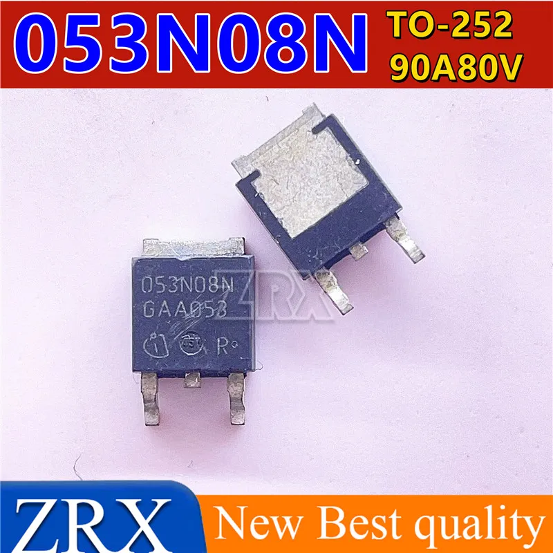 10Pcs New 053N08N IPD053N08N3G Warehouse Inbound TO-252 80V 90A