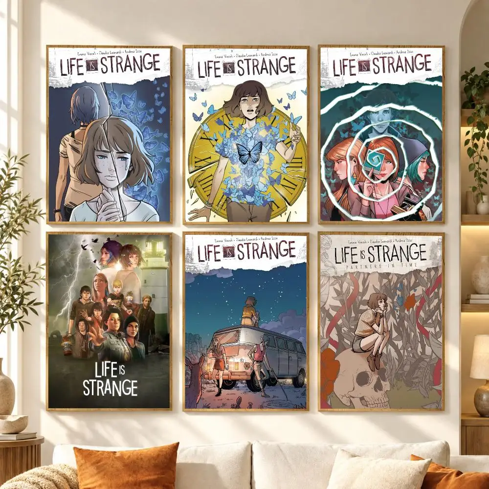 Story Adventure Game L-Life Is S-Strange Poster Premium Modern Waterproof Wall Art Pictures for Bedroom Living Room Bar Decor