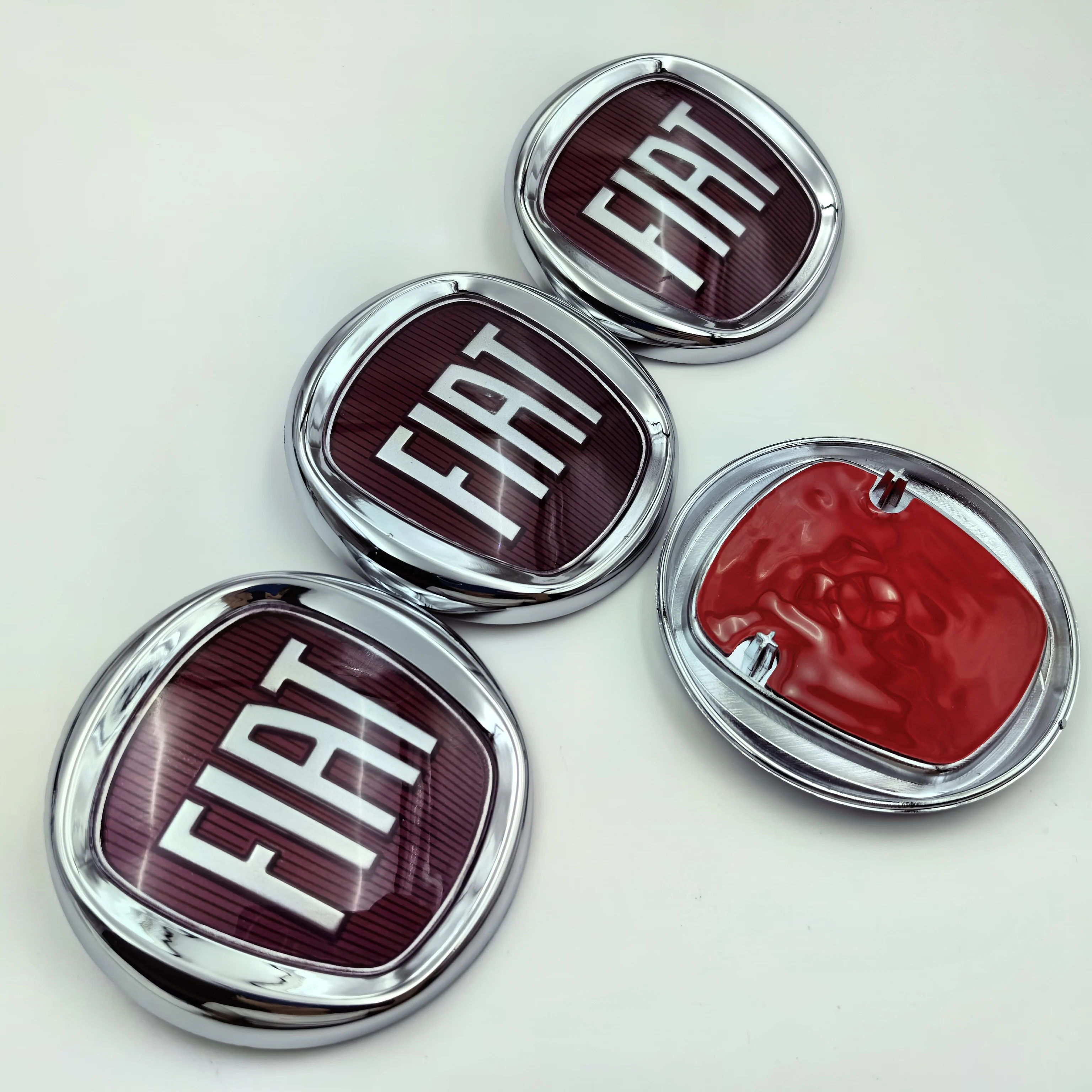 1pcs 85mm epoxy Emblem for FIAT Car Hood - Accessory for Doblo Tipo Panda Ducato Fiorino Grande Punto 500X 500 Freemont Stilo