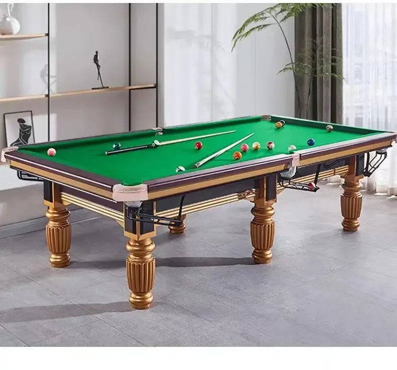 High Quality Commercial Competition Billiards High-end Room Standard Adult Black 8 Eight Billiards Case Steel Warehouse Hall
