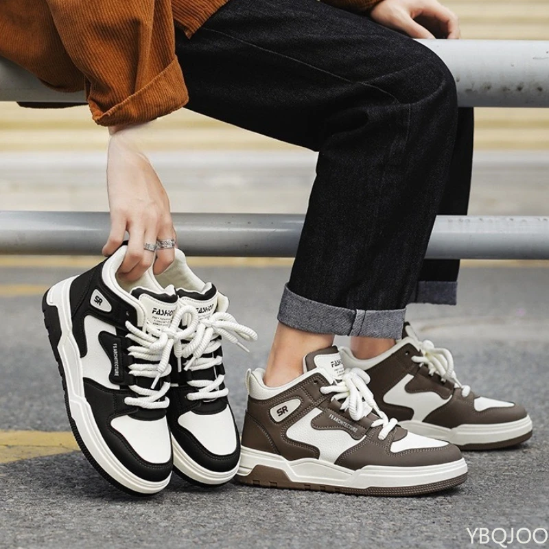 Casual comfortable thick soled shoes lightweight men's breathable non slip flats fashionable versatile spring new men's shoes