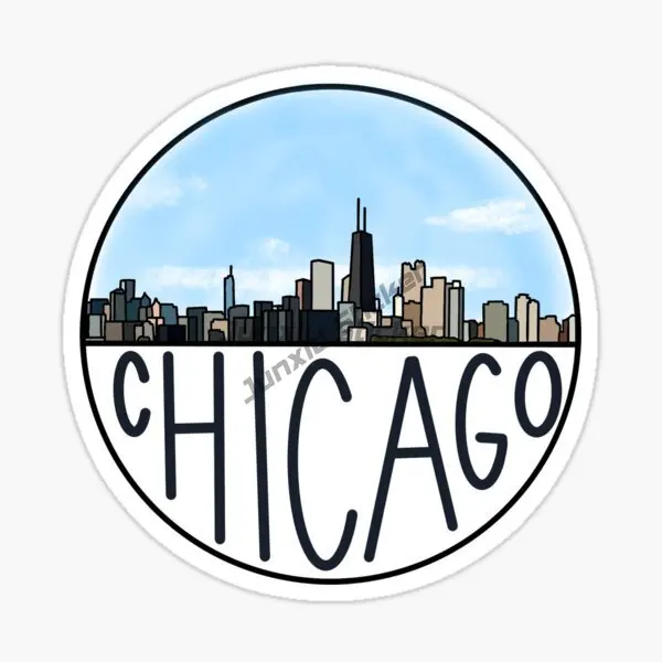 

CHICAGO National Flag Car Sticker PVC Vinyl Car Decals for Motorcycle Helmet Camper Decor