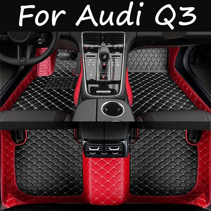 

Автомобильные коврики на заказ, автомобильные коврики для Audi Q3 2013, 2014, 2015, 2016, 2017, автомобильные роскошные кожаные коврики с полным покрытием для мужчин и женщин