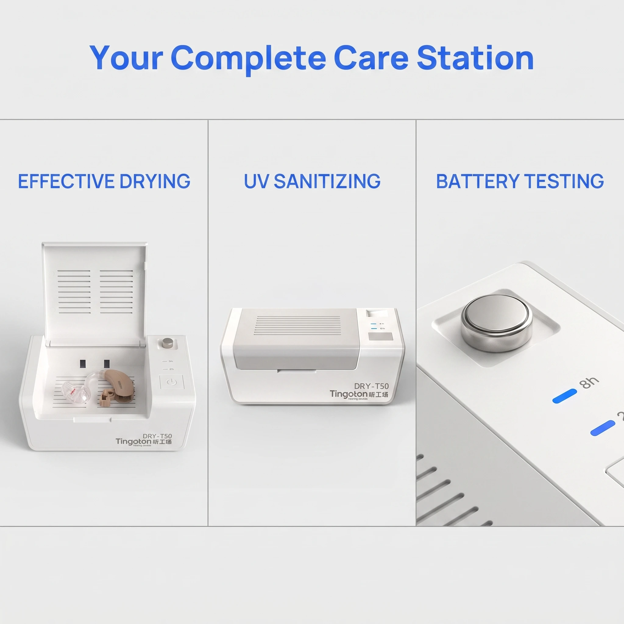 2026Electronic USB Hearing Aid Dryer 2/8 Hour Timer Drying Case Box Electronic Dehumidifier Drybox Hearing Aid Care Accessory - view 4