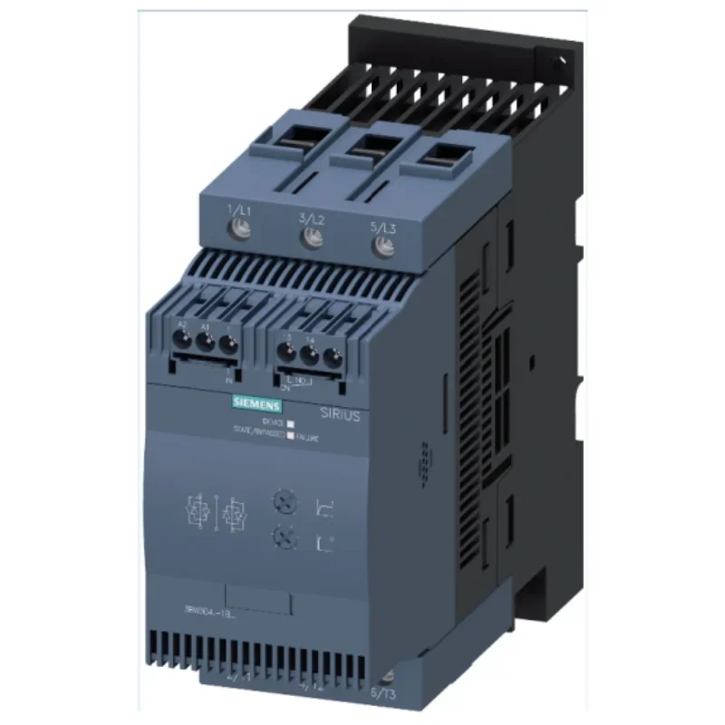 3RW3036-2BB04 SIRIUS soft starter S2 45 A  22 kW/400 V  40 ° C 200-480 V AC  24 V AC/DC cage type terminal 3RW30362BB04