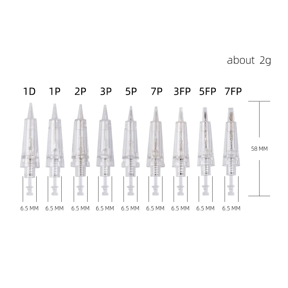 

20pcs/Size (Bayonet ) 1P/3P/5P/7P/3F/5F/7F Eyebrow Tattoo Needles Permanent Makeup Machine Cartridges