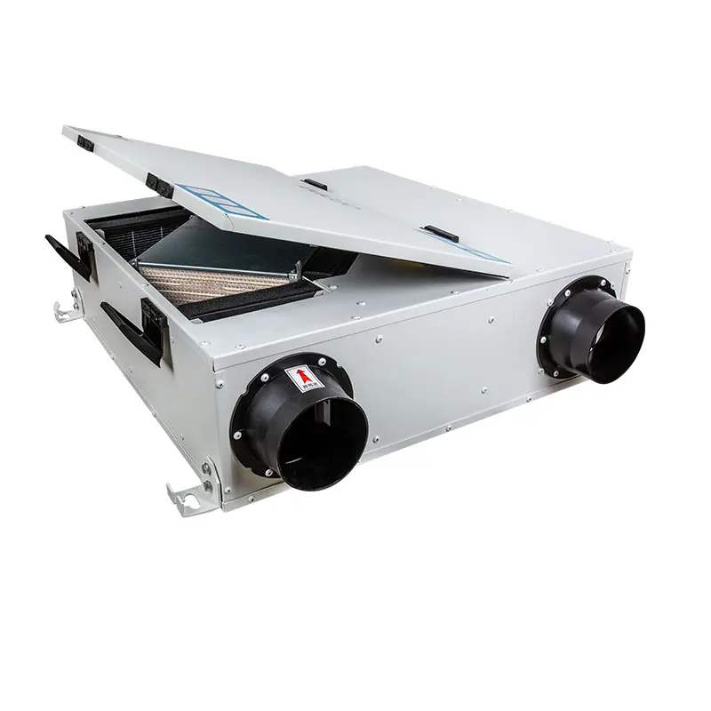

Ventilator heat exchanger heat recovery ventilation system
