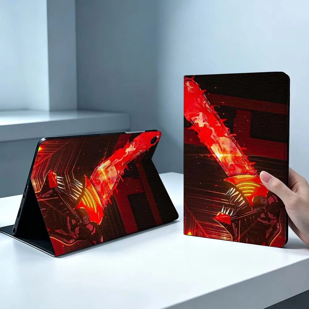 Cool C-Chainsaw-man Soft For Samsung Galaxy Tab S11 S10 S9 S8 S7 S6 A9 A8 A7 A11 Lite FE Plus Pen Tray Tablet Case