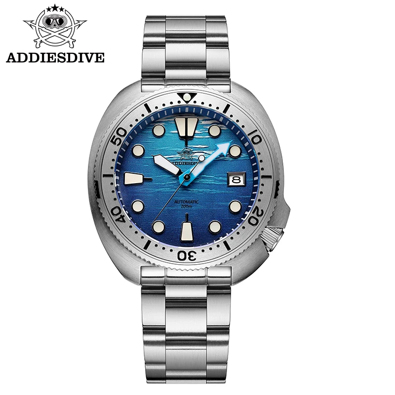 ADDIESDIVE NEW AD2045 Men Watches NH35 Sapphire Crystal Casual Fashion BGW9 Luminous 20Bar Diving Mechanical Watch Montre Homme