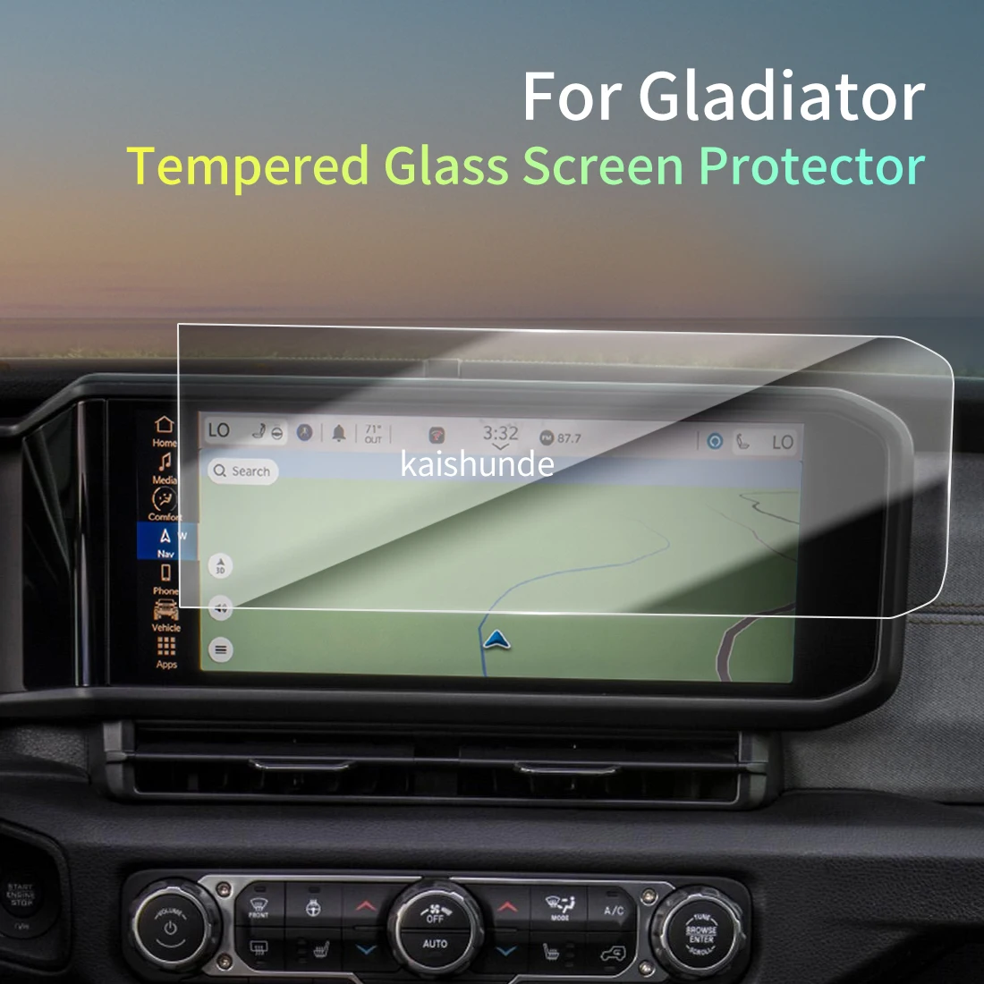 Car Stickers Meters Protector For 26 JEEP Gladiator Tempered Glass Protective Film Display Navigation Vehicle
