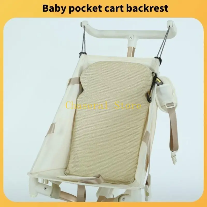E7CE Baby Carriage Back Support Board Infantas Criança Pocket Back Painel Back Painel para viagem compras e viagens