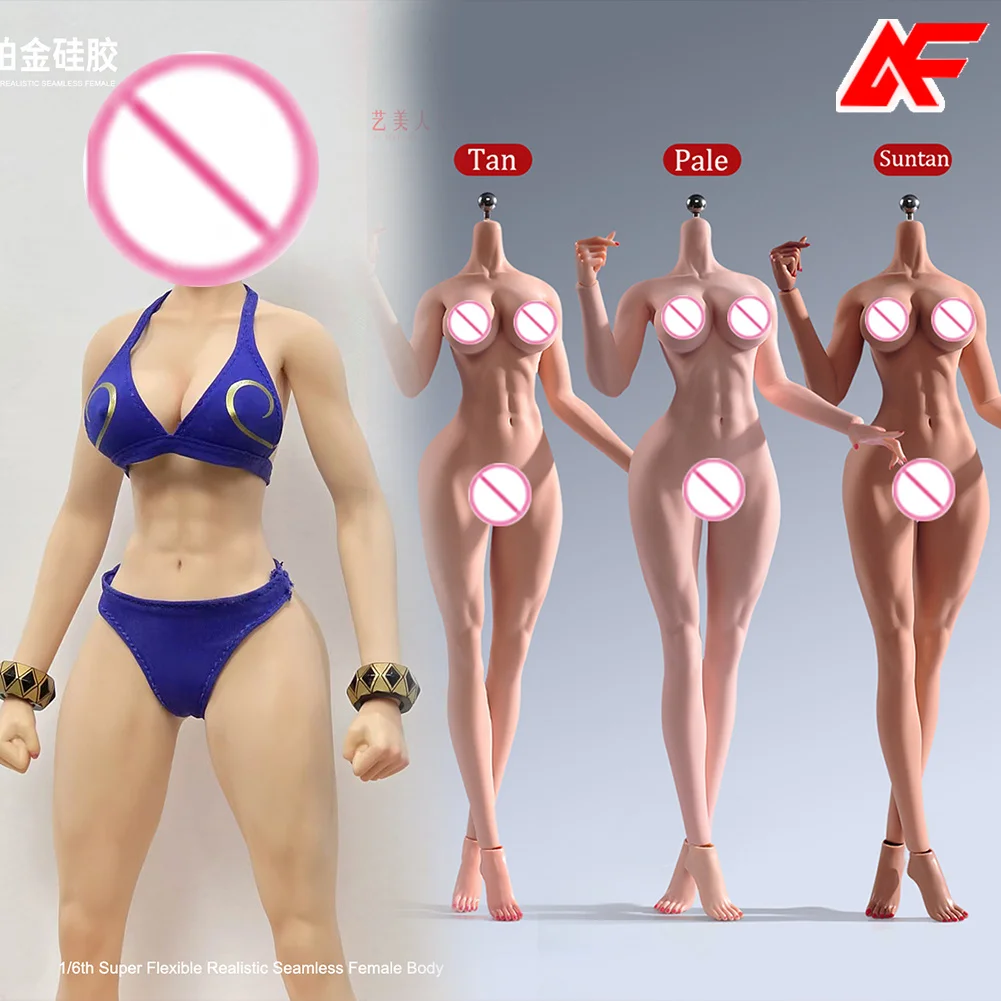 

1/6 Scale Fitness Female Super Big Bust Slender Waist Seamless Abdominal Muscle Body 12'' Flexible Action Figure Doll Toys
