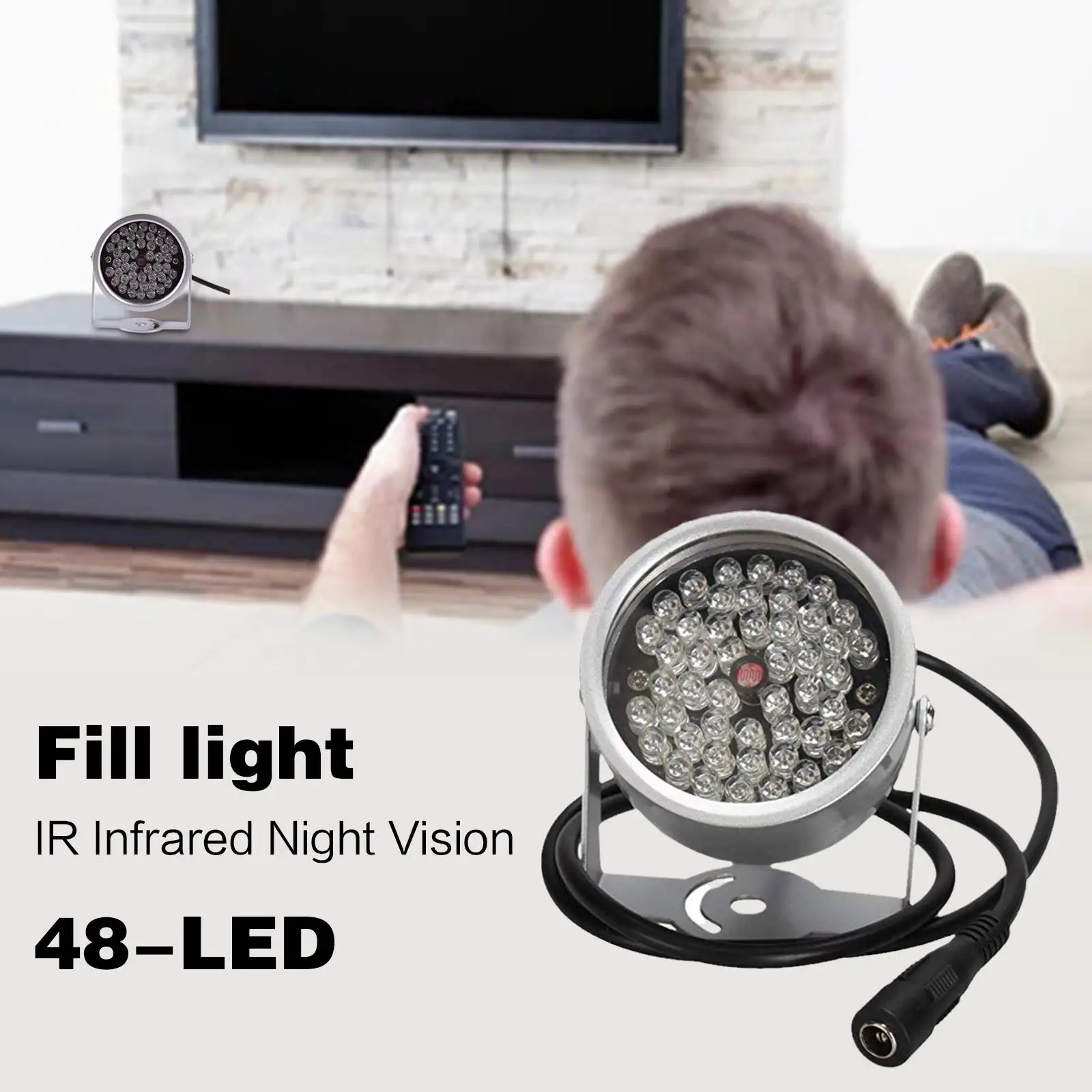 48 LED Illuminator 850nm Infrared IR LED Light Night Vision Fill Light For CCTV Camer Monitor Auxiliary Lights S3Y9