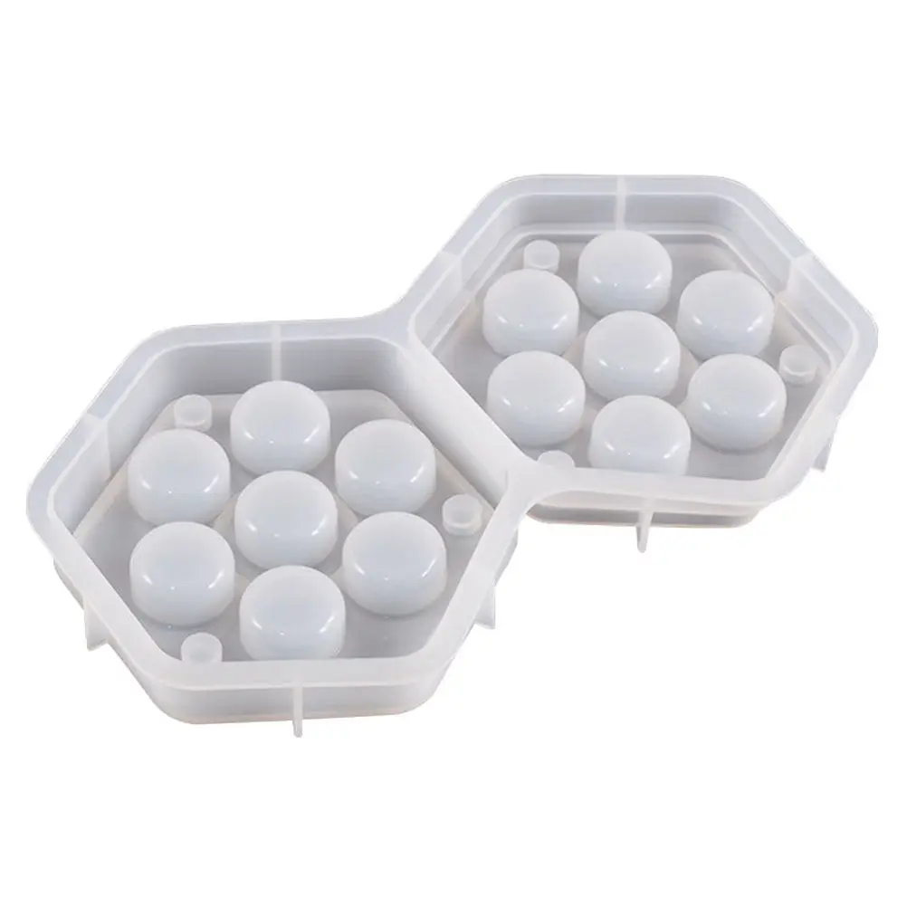 

Шестиугольная силиконовая форма для эпоксидной смолы для изготовления шкатулок для украшений своими руками, декоративный шестигранный органайзер, подарок на день рождения