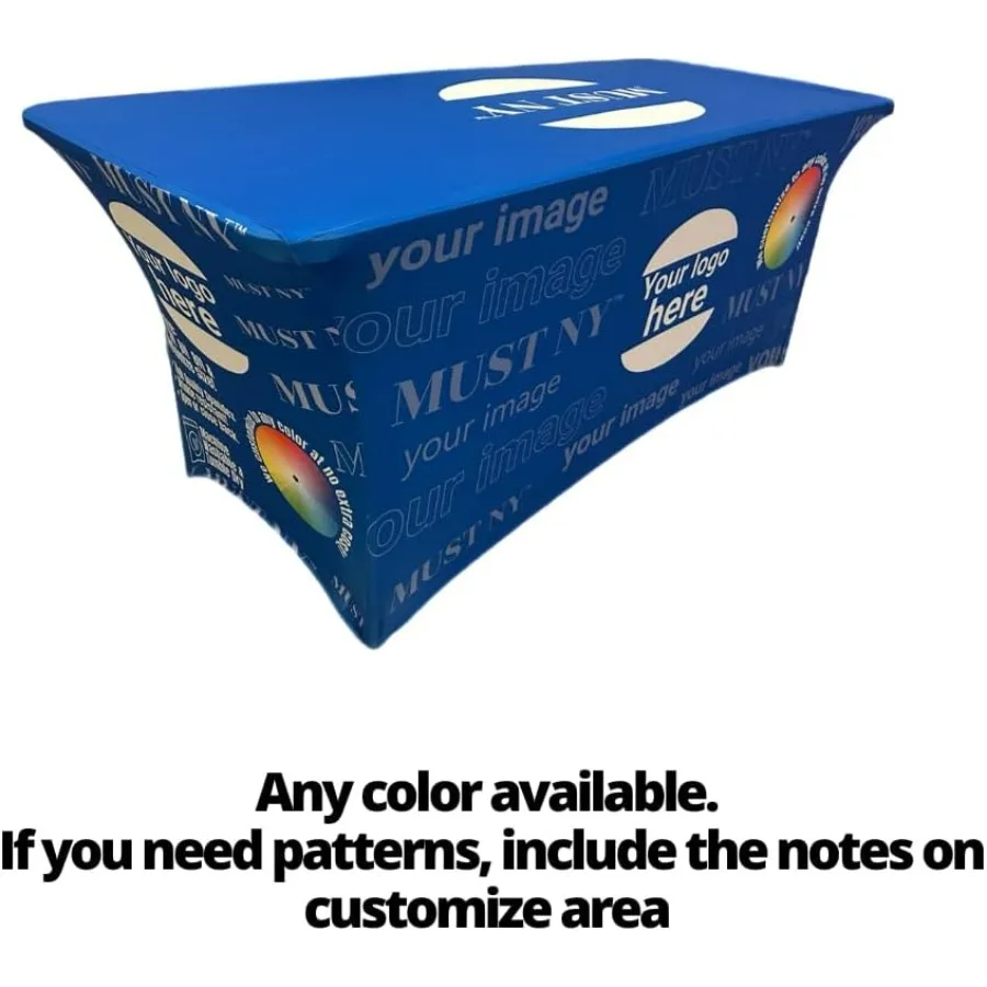 مفرش طاولة مخصص 4FT 6 FT 8 FT مفرش طاولة مفرش طاولة للمناسبات التجارية وأعياد الميلاد والزفاف والذكرى السنوية للعرض التجاري #5